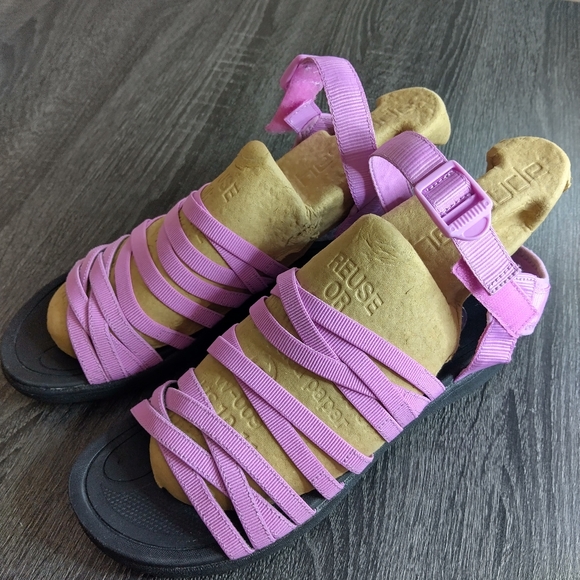 Dr Scholl's woman 10 sport sandals. Stretch Strappy. Next to new. Color Orchid - Picture 11 of 11